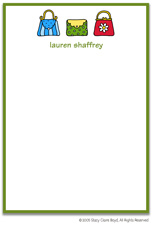 Stationery by Stacy Claire Boyd - Shop Til You Drop (Padded Stationery)