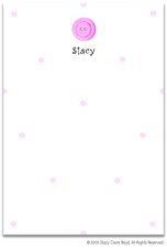 Stacy Claire Boyd Stationery - Pink Lemonade Button (Padded Stationery)