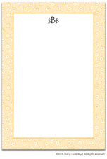 Stacy Claire Boyd Stationery - Yellow Scattered Flowers (Padded Stationery)