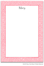 Stacy Claire Boyd Stationery - Pink Scattered Flowers (Padded Stationery)