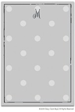 Stationery by Stacy Claire Boyd - Definitely Dotty - Pacific Blue (Padded Stationery)