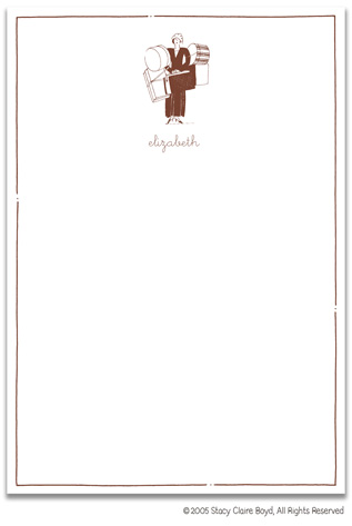 Stationery by Stacy Claire Boyd - Born To Shop (Padded Stationery)
