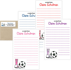 Camp Notepad & Label Sets by Sugar Cookie (Soccer Create-Your-Own)