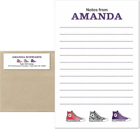 Camp Notepad & Label Sets by Sugar Cookie (Sneakers)