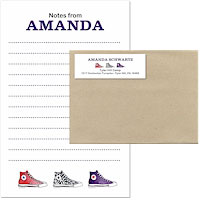 Camp Notepad & Label Sets by Sugar Cookie (Sneakers)