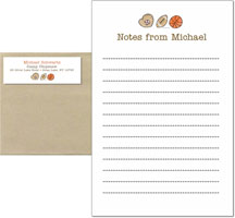 Camp Notepad & Label Sets by Sugar Cookie (Sports Balls)