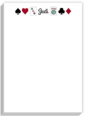 Large Notepad by Three Bees - Mahj and Cards