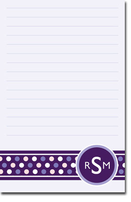Notepads by iDesign - Purple Dots (Normal)