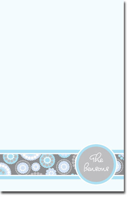 Notepads by iDesign - Grey & Turquoise Medallions (Normal)