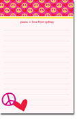 Notepads by iDesign - Hot Pink Peace (Normal)
