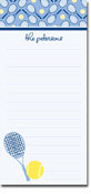 Notepads by iDesign - Tennis Blue (Skinny)