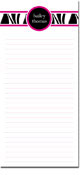 Notepads by iDesign - Zebra Black (Skinny)