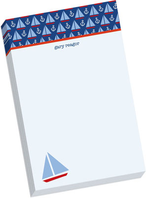 Notepads by iDesign - Sailboats (Normal by iDesign - Camp)