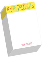 Notepads by iDesign - Happy Thoughts (Chunky)