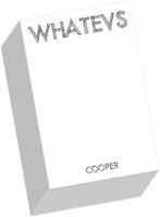 Notepads by iDesign - WHATEVS (Chunky)