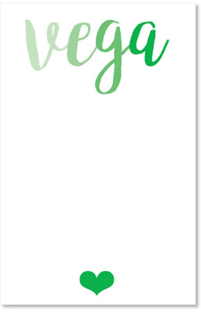 Camp Notepads by iDesign - CampName Script Heart