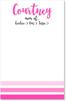 Mom Note Pads by iDesign - Pink Stripes