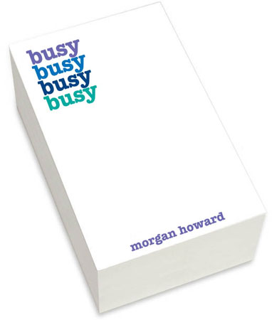 Notepads by iDesign - Busy Busy Busy Busy (Chunky)