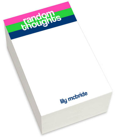 Notepads by iDesign - Random Thoughts (Chunky) Notepads by iDesign - Random Thoughts (Chunky)