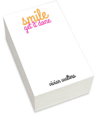 Notepads by idesign + co - Smile Get It Done (Chunky)