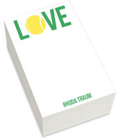 Notepads by iDesign - Love Tennis (Chunky)