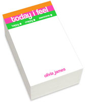 Notepads by iDesign - Today I Feel (Chunky)