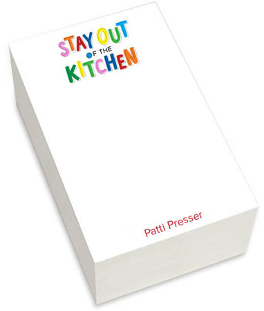 Notepads by iDesign - Stay Out of the Kitchen (Chunky)