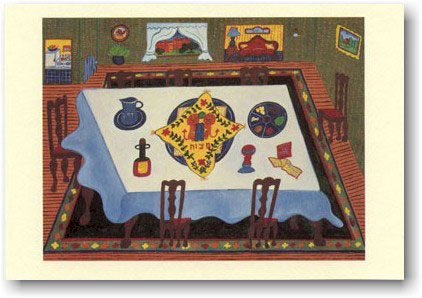 Indelible Ink Passover Card - The Seder Table #1