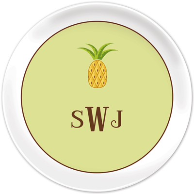 Boatman Geller - Personalized Melamine Plates (Pineapple)