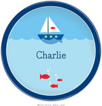 Boatman Geller - Personalized Melamine Plates (Sailboat)
