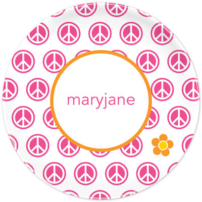 Boatman Geller - Personalized Melamine Plates (Peace Repeat) Boatman Geller - Personalized Melamine Plates (Peace Repeat)
