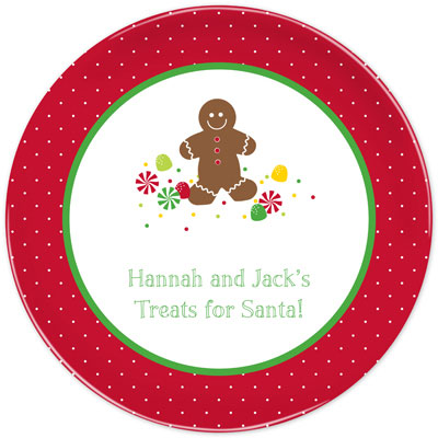 Boatman Geller - Personalized Melamine Plates (Gingerbread) Boatman Geller - Personalized Melamine Plates (Gingerbread)