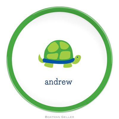 Boatman Geller - Personalized Melamine Plates (Turtle) Boatman Geller - Personalized Melamine Plates (Turtle)