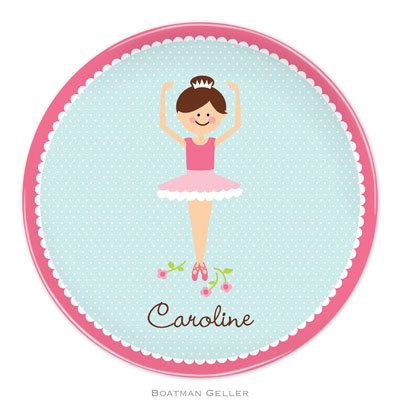 Boatman Geller - Personalized Melamine Plates (Ballerina Portrait) Boatman Geller - Personalized Melamine Plates (Ballerina Portrait)