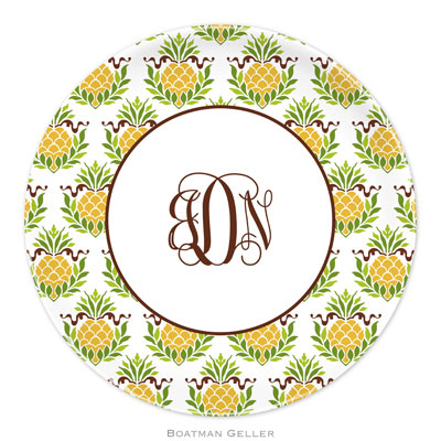 Boatman Geller - Personalized Melamine Plates (Pineapple Repeat) Boatman Geller - Personalized Melamine Plates (Pineapple Repeat)