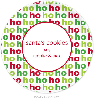 Boatman Geller - Personalized Melamine Plates (Ho Ho Ho) Boatman Geller - Personalized Melamine Plates (Ho Ho Ho)