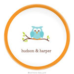 Boatman Geller - Personalized Melamine Plates (Owl)