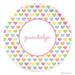 Boatman Geller - Personalized Melamine Plates (Candy Hearts)