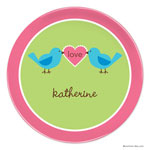 Boatman Geller - Personalized Melamine Plates (Love Birds)