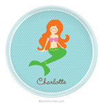 Boatman Geller - Personalized Melamine Plates (Mermaid Portrait)