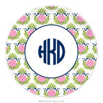 Boatman Geller - Personalized Melamine Plates (Pineapple Repeat Pink)