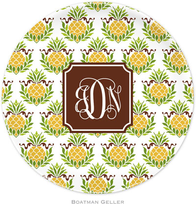 Boatman Geller - Personalized Melamine Plates (Pineapple Repeat Preset) Boatman Geller - Personalized Melamine Plates (Pineapple Repeat Preset)