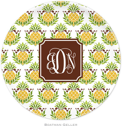 Boatman Geller - Personalized Melamine Plates (Pineapple Repeat Preset)