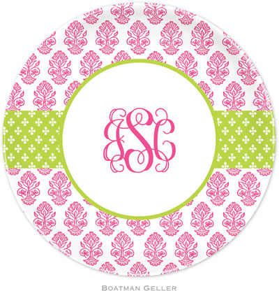 Boatman Geller - Personalized Melamine Plates (Beti Pink) Boatman Geller - Personalized Melamine Plates (Beti Pink)