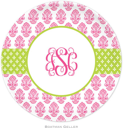 Boatman Geller - Personalized Melamine Plates (Beti Pink)