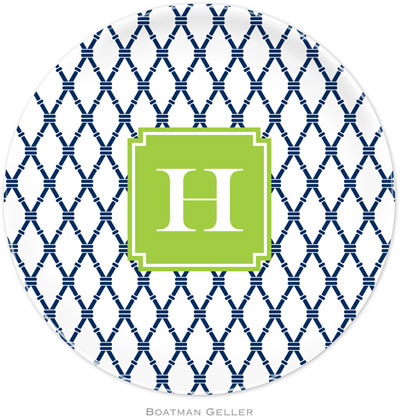 Boatman Geller - Personalized Melamine Plates (Bamboo Navy & Green Preset) Boatman Geller - Personalized Melamine Plates (Bamboo Navy & Green Preset)