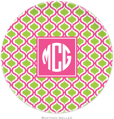 Boatman Geller - Personalized Melamine Plates (Kate Raspberry & Lime Preset) Boatman Geller - Personalized Melamine Plates (Kate Raspberry & Lime Preset)