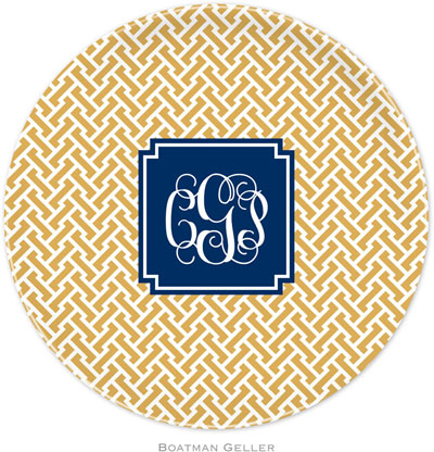 Boatman Geller - Personalized Melamine Plates (Stella Gold Preset) Boatman Geller - Personalized Melamine Plates (Stella Gold Preset)