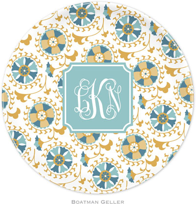 Boatman Geller - Personalized Melamine Plates (Suzani Gold Preset) Boatman Geller - Personalized Melamine Plates (Suzani Gold Preset)