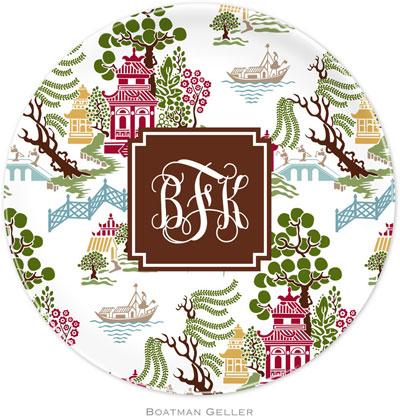 Boatman Geller - Personalized Melamine Plates (Chinoiserie Autumn Preset) Boatman Geller - Personalized Melamine Plates (Chinoiserie Autumn Preset)